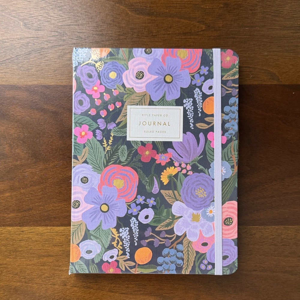 Floral Hardcover Journal - Purple Floral Design by Rifle Paper Co